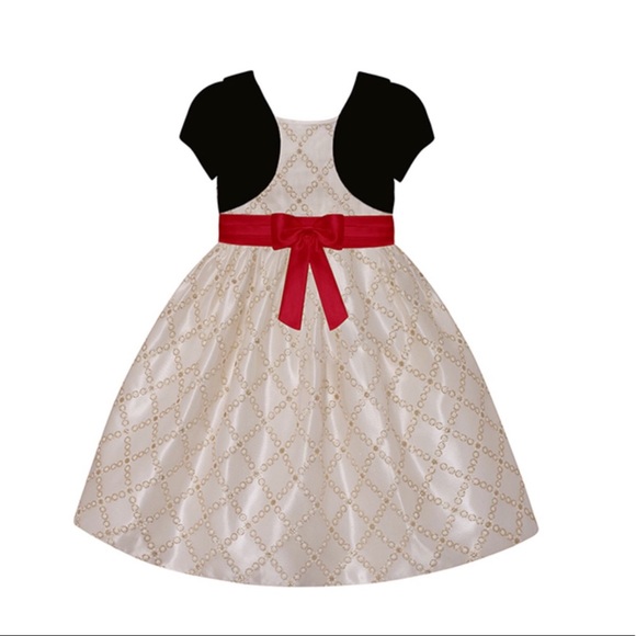 Girls holiday dress size 6X near new condition - Picture 5 of 5